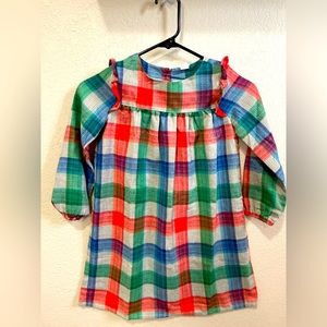 Gymboree Plaid GirlsLong Sleeve  Dress
